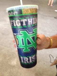 Illustration for article titled Notre Dame Cups Support The "Figthing" Irish